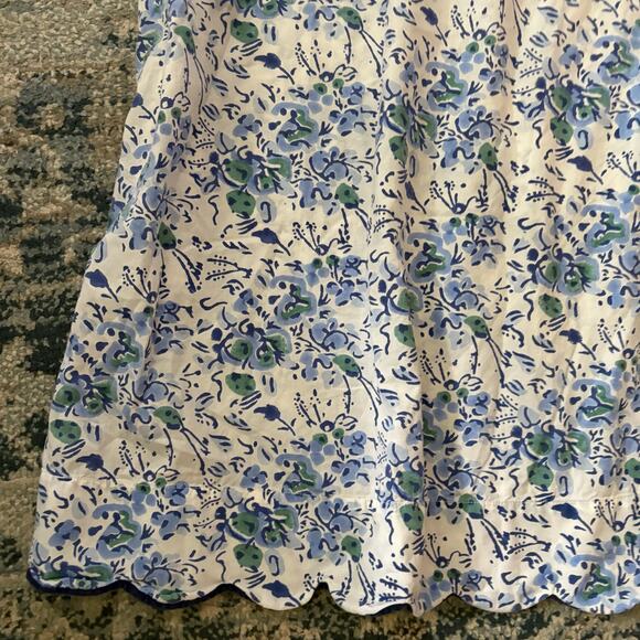 Heidi Carey Blue Floral Slip Nightgown - Picture 3 of 7